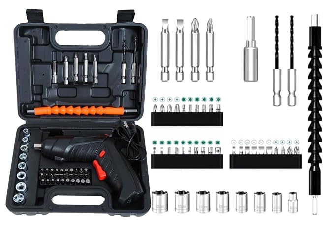 Electric Screwdriver Set with Carrying Case
