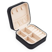 Leather Small Jewelry Box For Travel Portable Jewelry Case