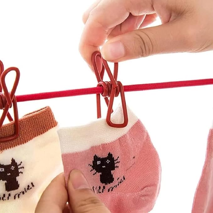 Cloth Rope with Clip Portable Multi Functional Drying Rope with 12 Clip