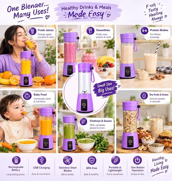 USB Portable Mini Juice Blender