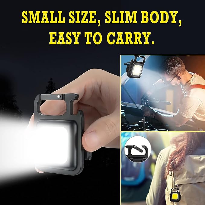 Multifunctional Keychain Flashlight