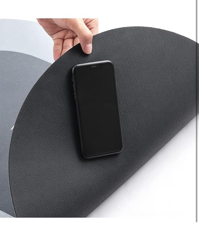 Rectangle Rubber Grey Bathroom Mat