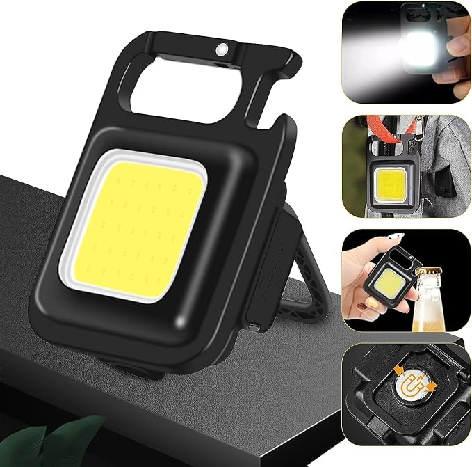 Multifunctional Keychain Flashlight