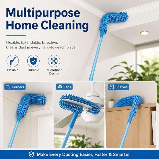 Microfiber Fan & Ceiling Cleaning Duster