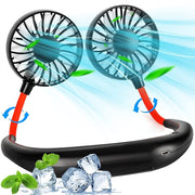 Portable Neck Fan Quiet Portable Battery Fan USB Mini