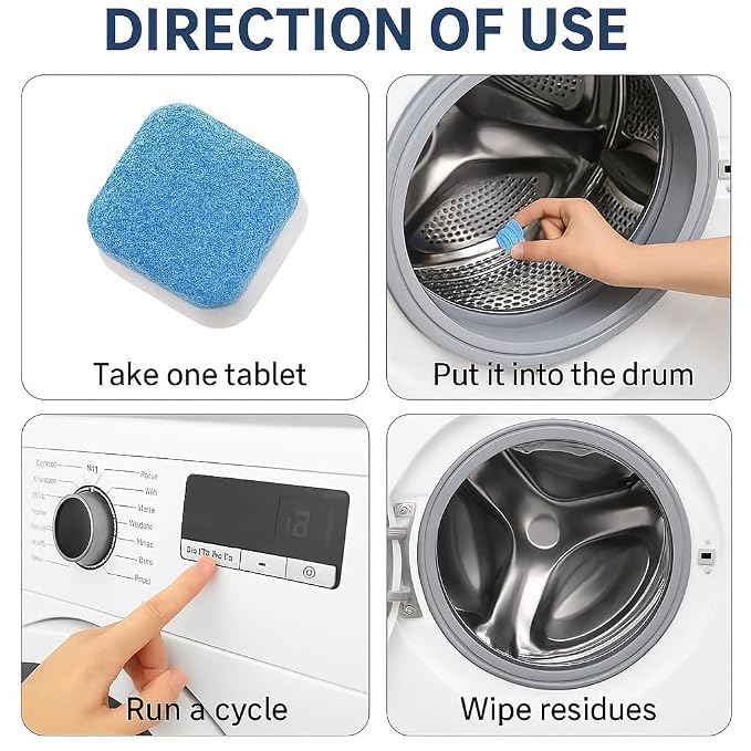 Deep Cleaning Washing Machine Cleaner for Front Load & Top Load