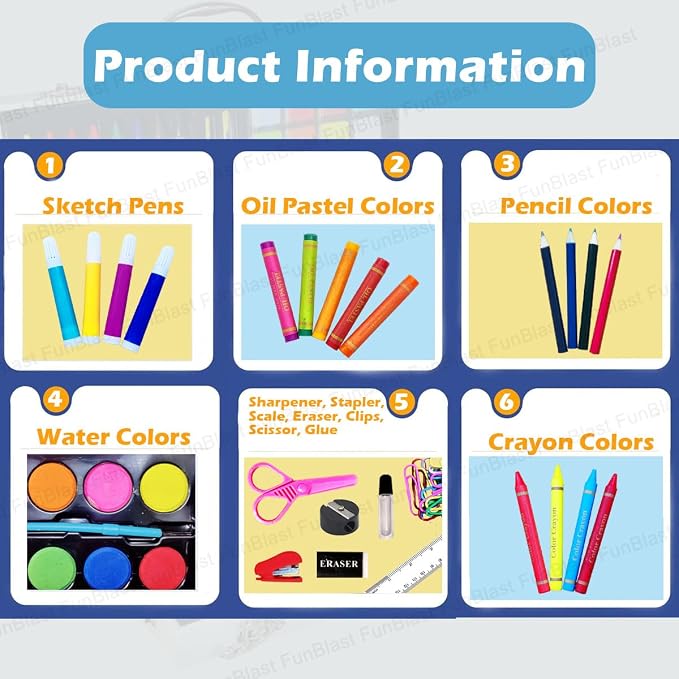 FunBlast Artist Colour Set - Unicorn Color Box
