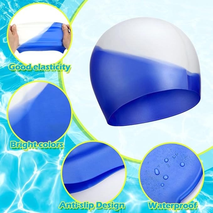Swim Cap Kids Waterproof Silicone Swimming Caps