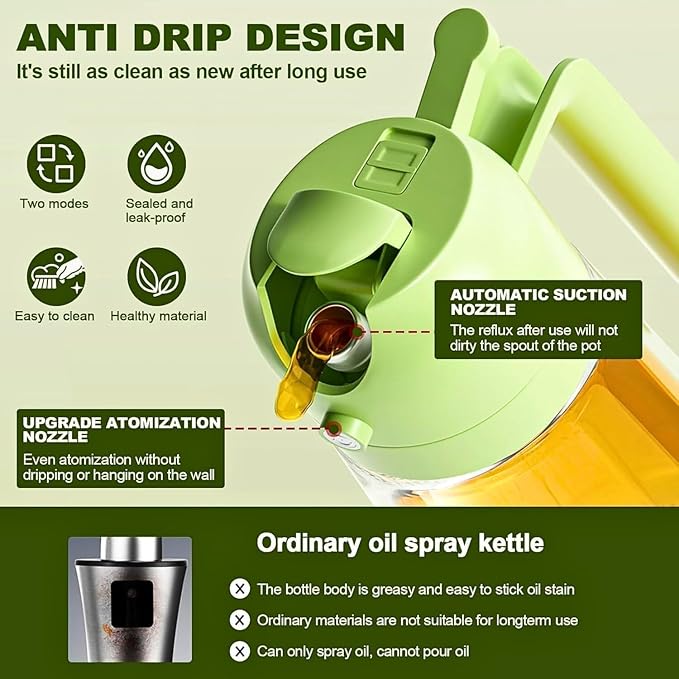Oil Dispenser Bottle with Measuring Scale