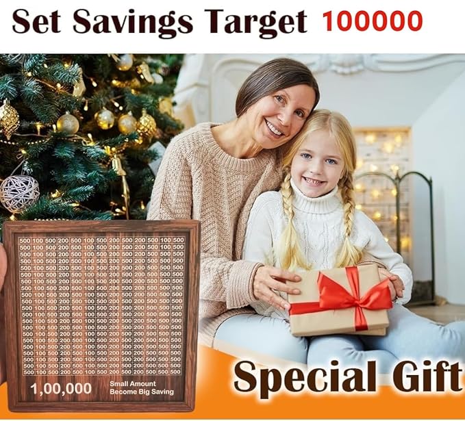 Money Saving Box For Adult Modern Wooden box