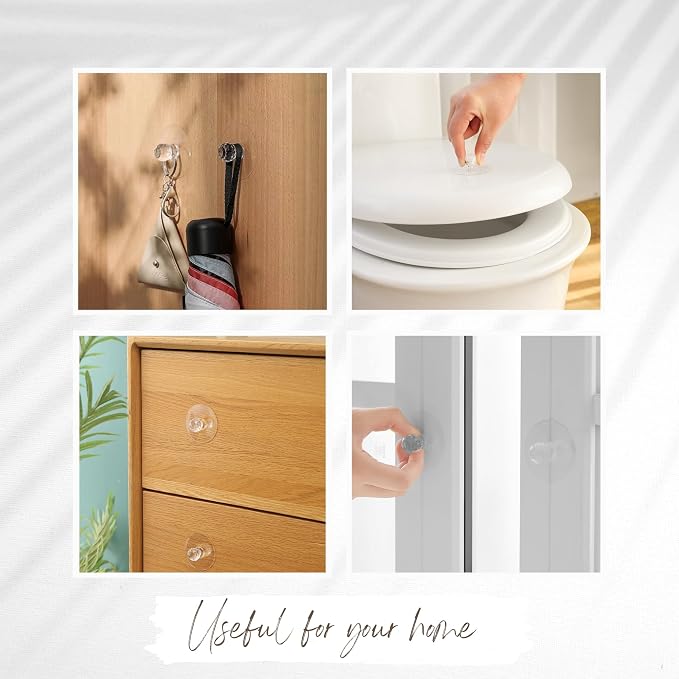 Crystal Clear Diamond Shape Self Adhesive Drawer Push Pull Knobs for Cabinets