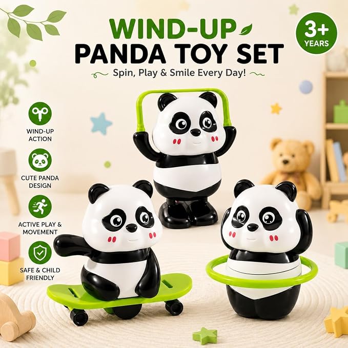 Unigraphy Cute Panda Toy Set