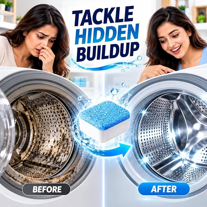 Deep Cleaning Washing Machine Cleaner for Front Load & Top Load