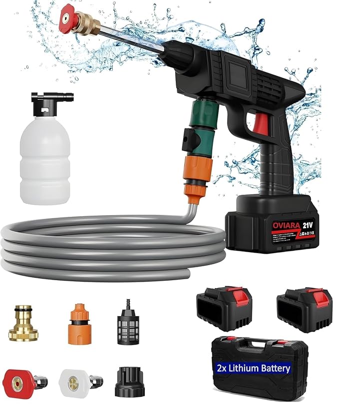 Portable Power Washer with Adjustable Nozzle