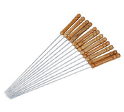 Stainless Steel BBQ Skewers Silver Set