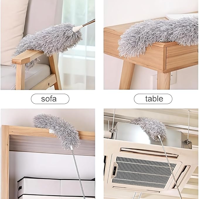 Microfiber Dusting Tool with Detachable Head