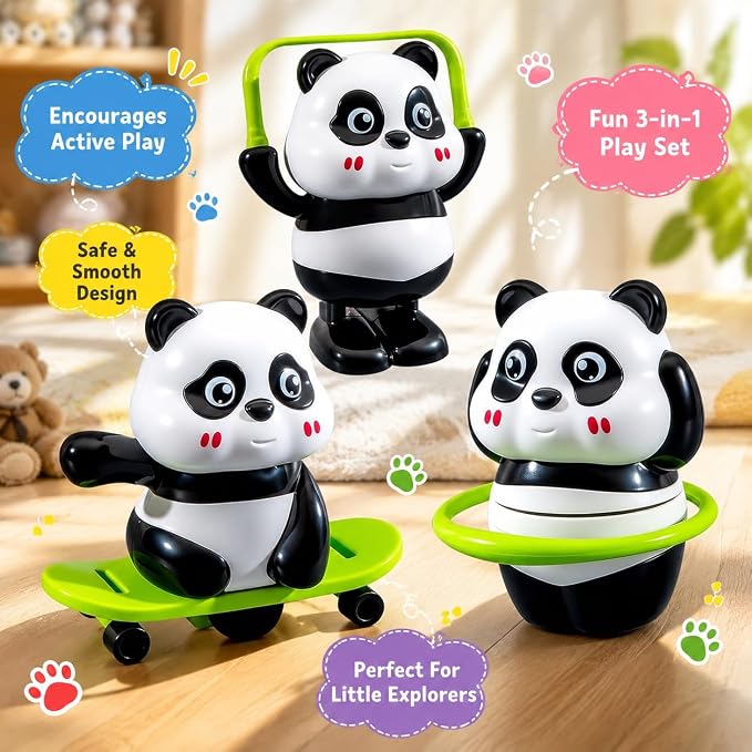 Unigraphy Cute Panda Toy Set