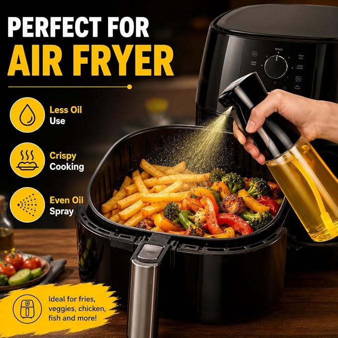 Refillable Olive Oil Sprayer with Fine Mist Trigger