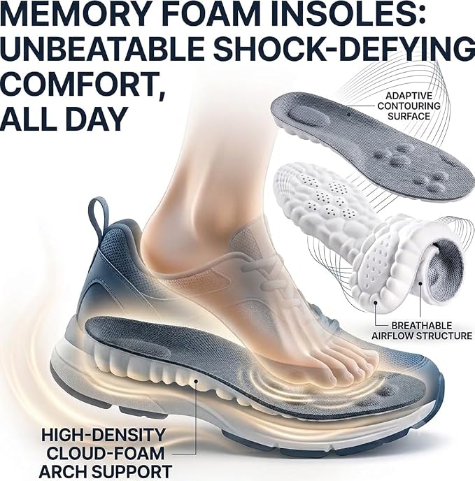 Memory Foam Shoe Insoles for Men & Women