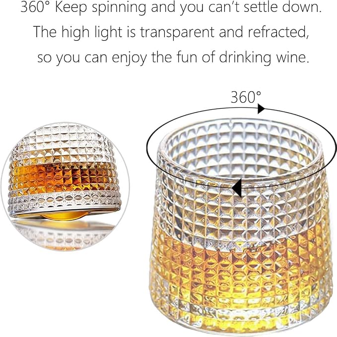 Luxury 360° Spinning Whiskey Tumbler