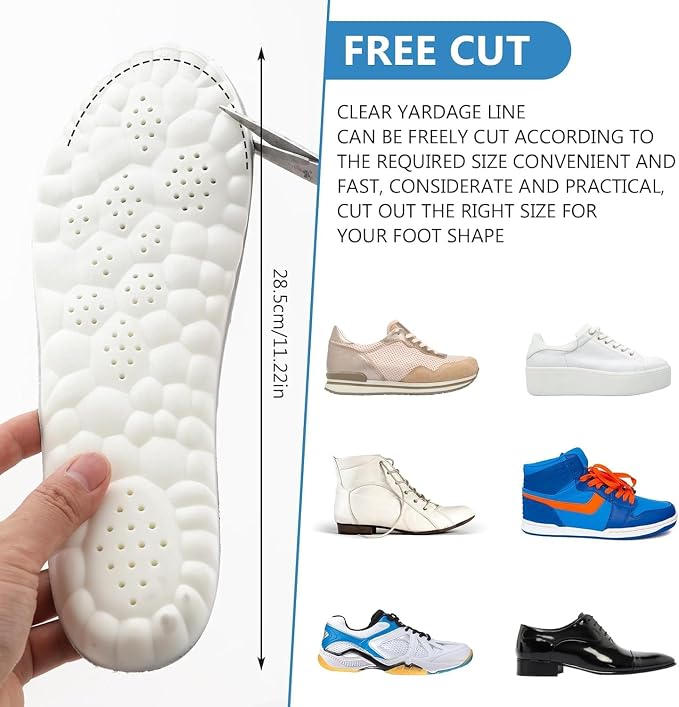 Memory Foam Shoe Insoles for Men & Women