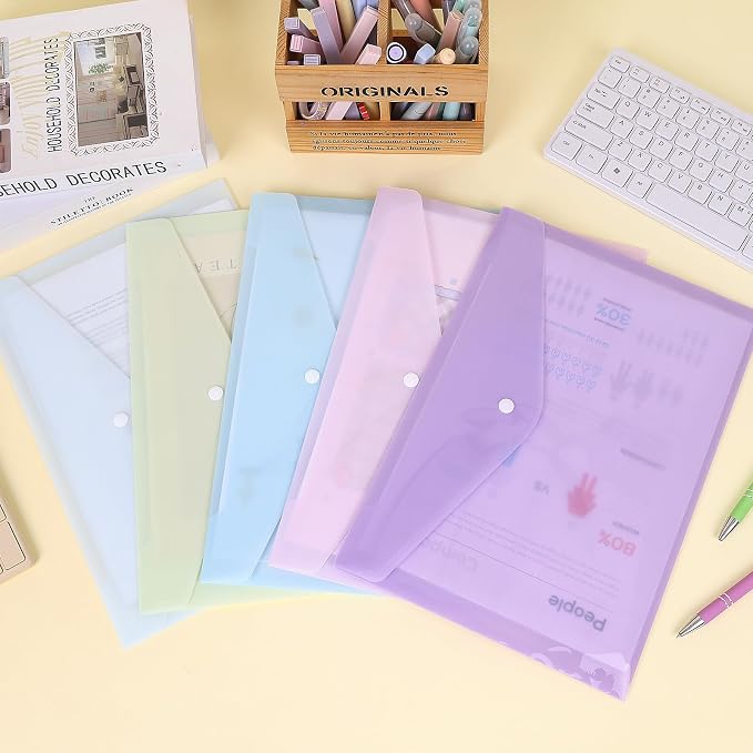 Plastic Poly Folders for Documents