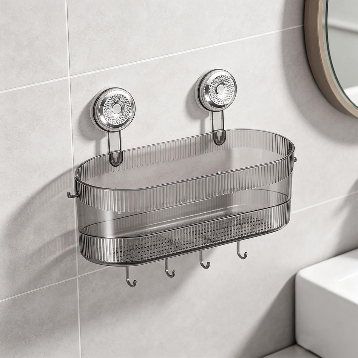 Wall Mounted Bathroom Storage Organizer