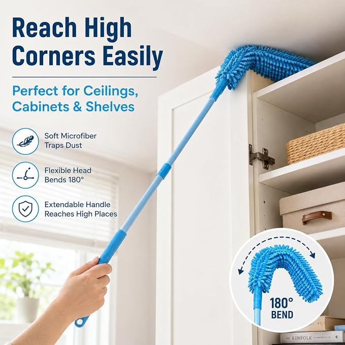 Microfiber Fan & Ceiling Cleaning Duster