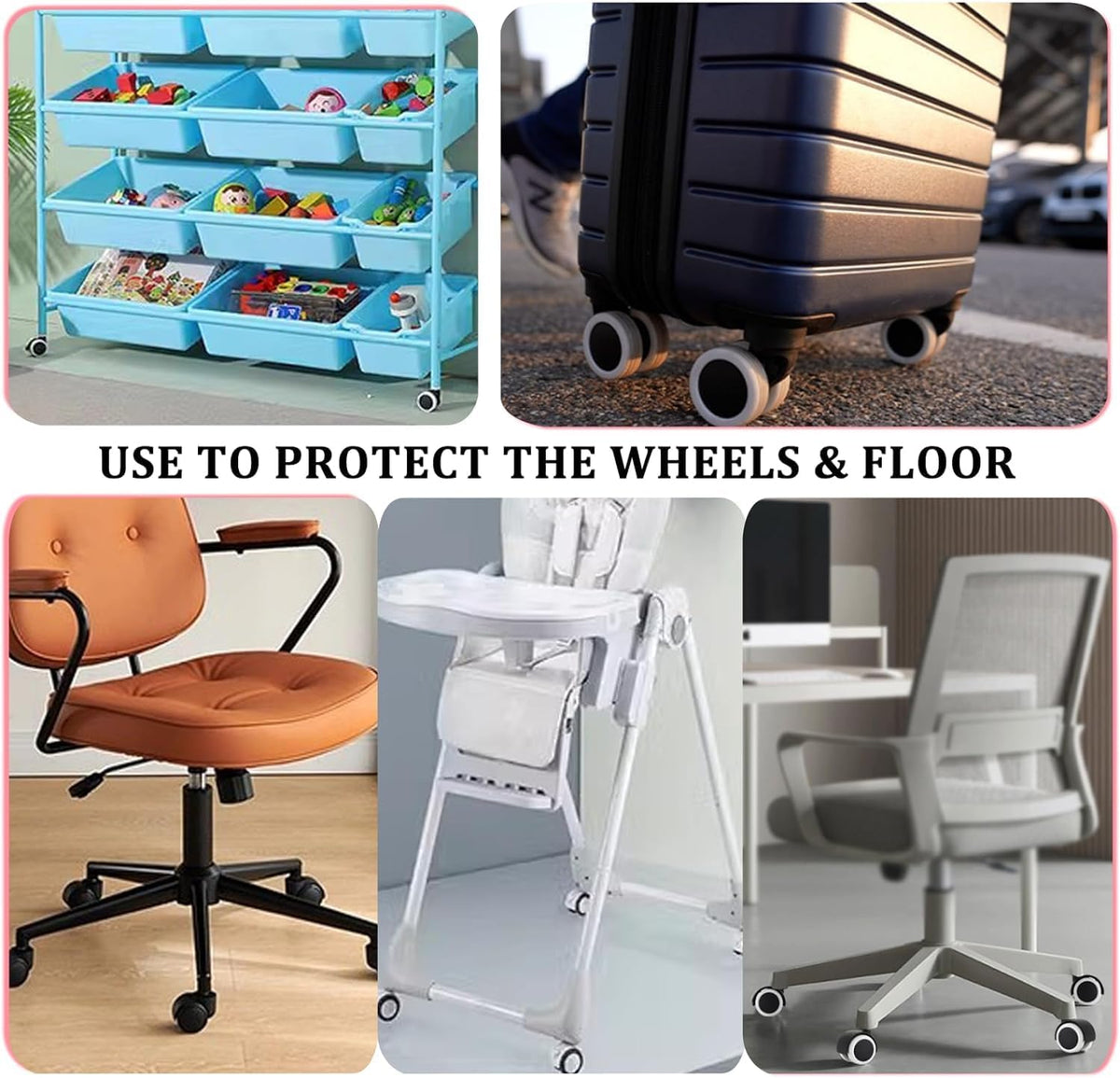 Travel Bag Wheel Guard  & Protector for Spinner Wheels