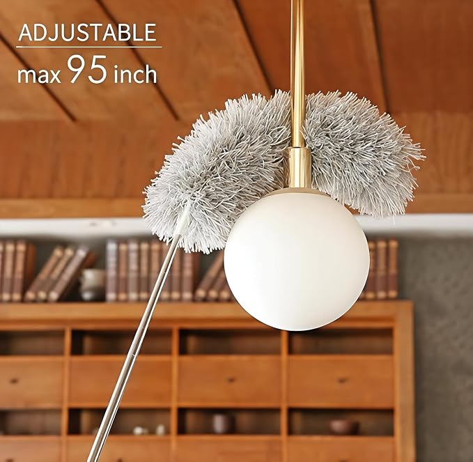 Microfiber Dusting Tool with Detachable Head