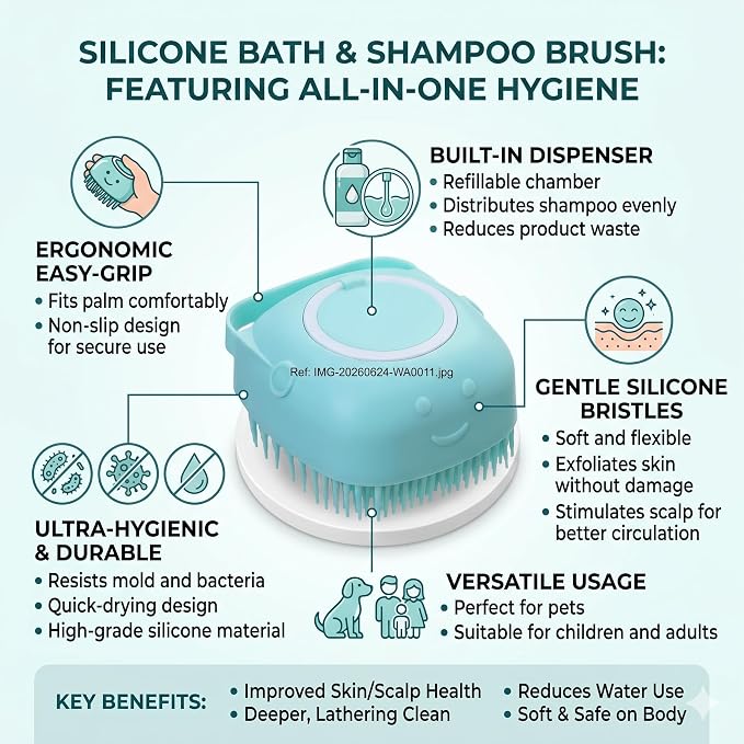 Bathing Brush For cleaning body silicone wash scrubber