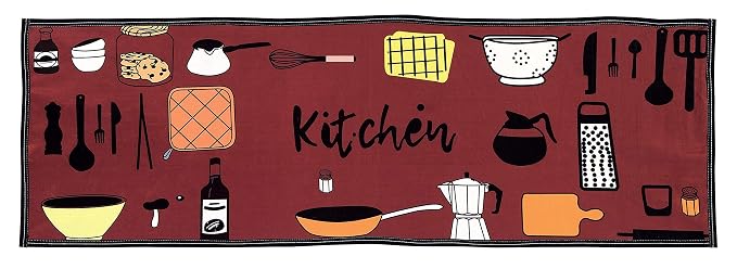 Kitchen Floor Mat & Runner with Anti Skid Backing