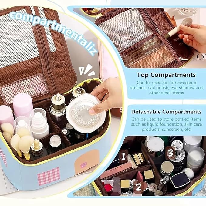 Large Capacity House Shaped Cosmetic Bag