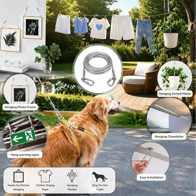 Heavy Duty Stainless Steel Clothesline Rope