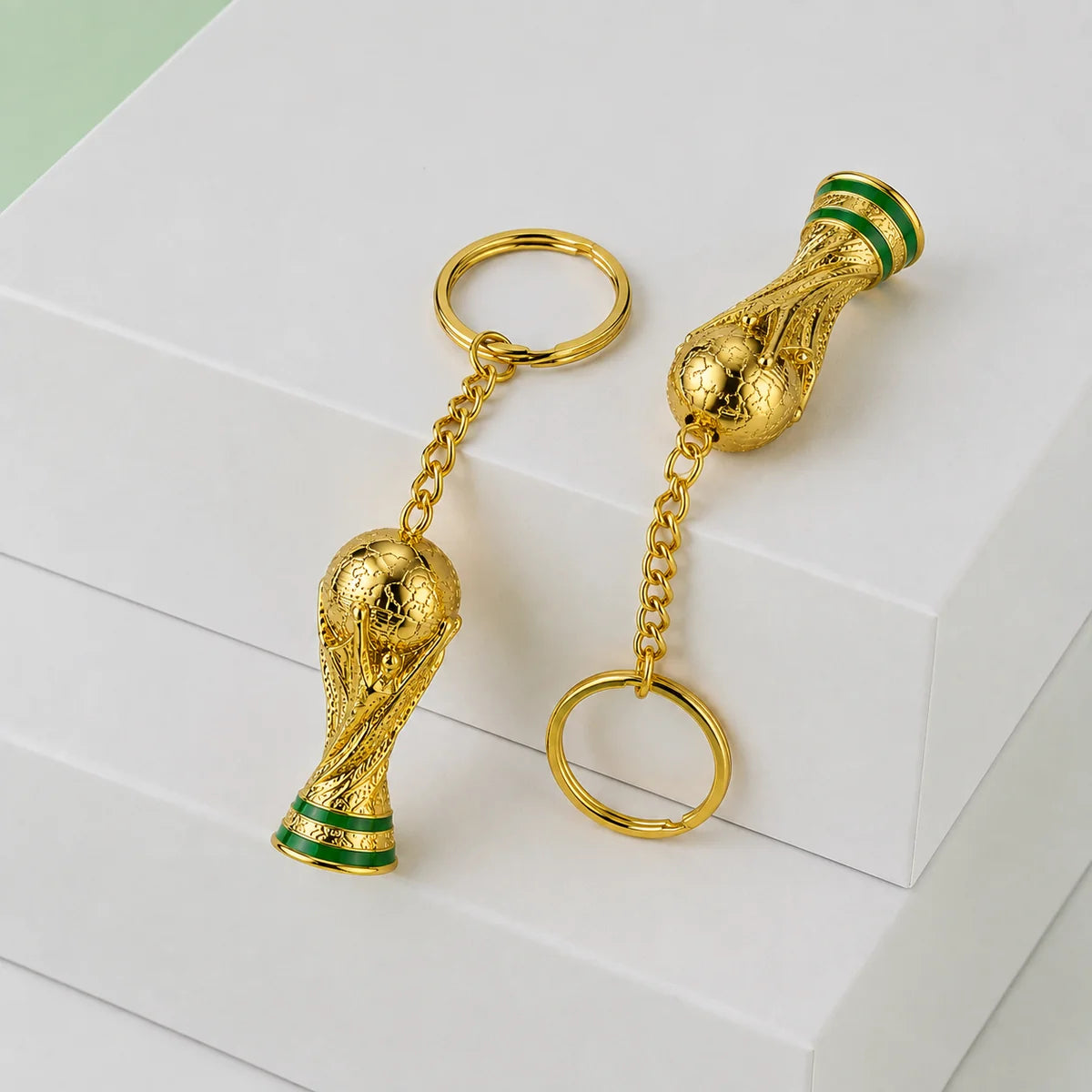 Football World Cup Trophy Keychain