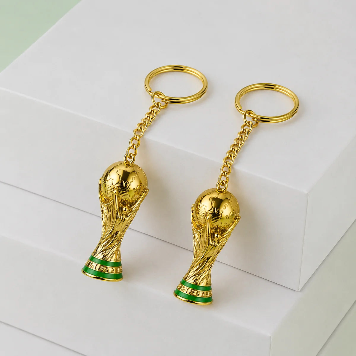 Football World Cup Trophy Keychain