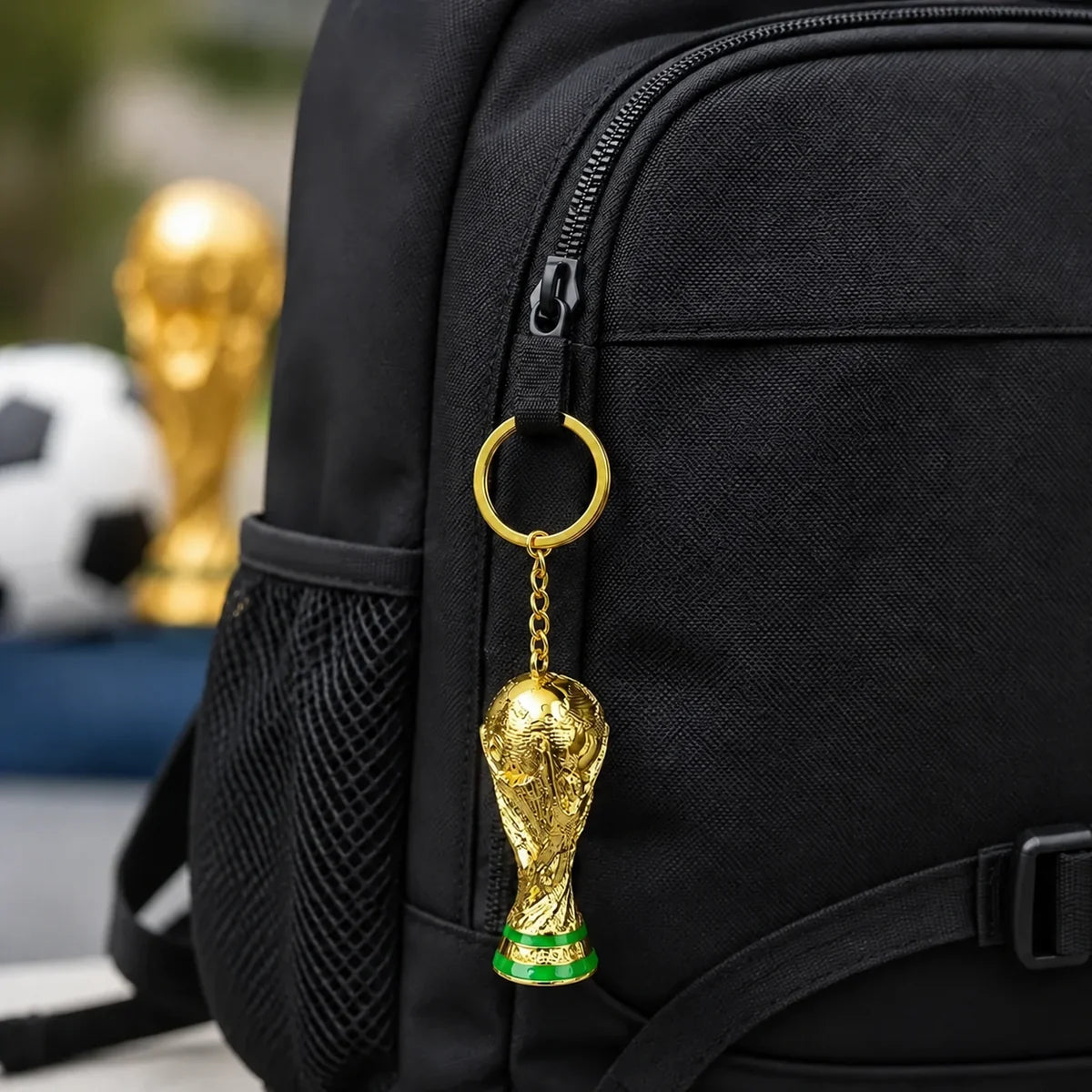 Football World Cup Trophy Keychain