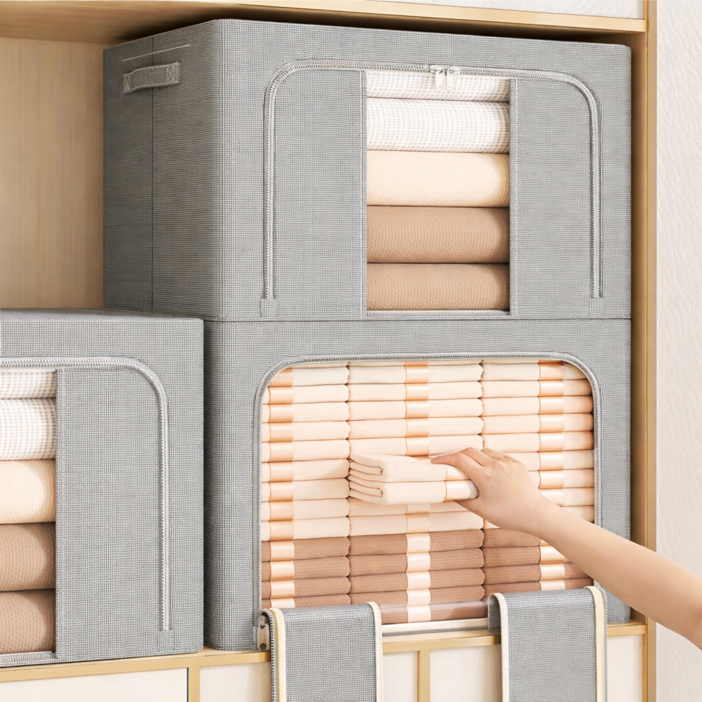 Foldable Clothes Storage Organizer Box