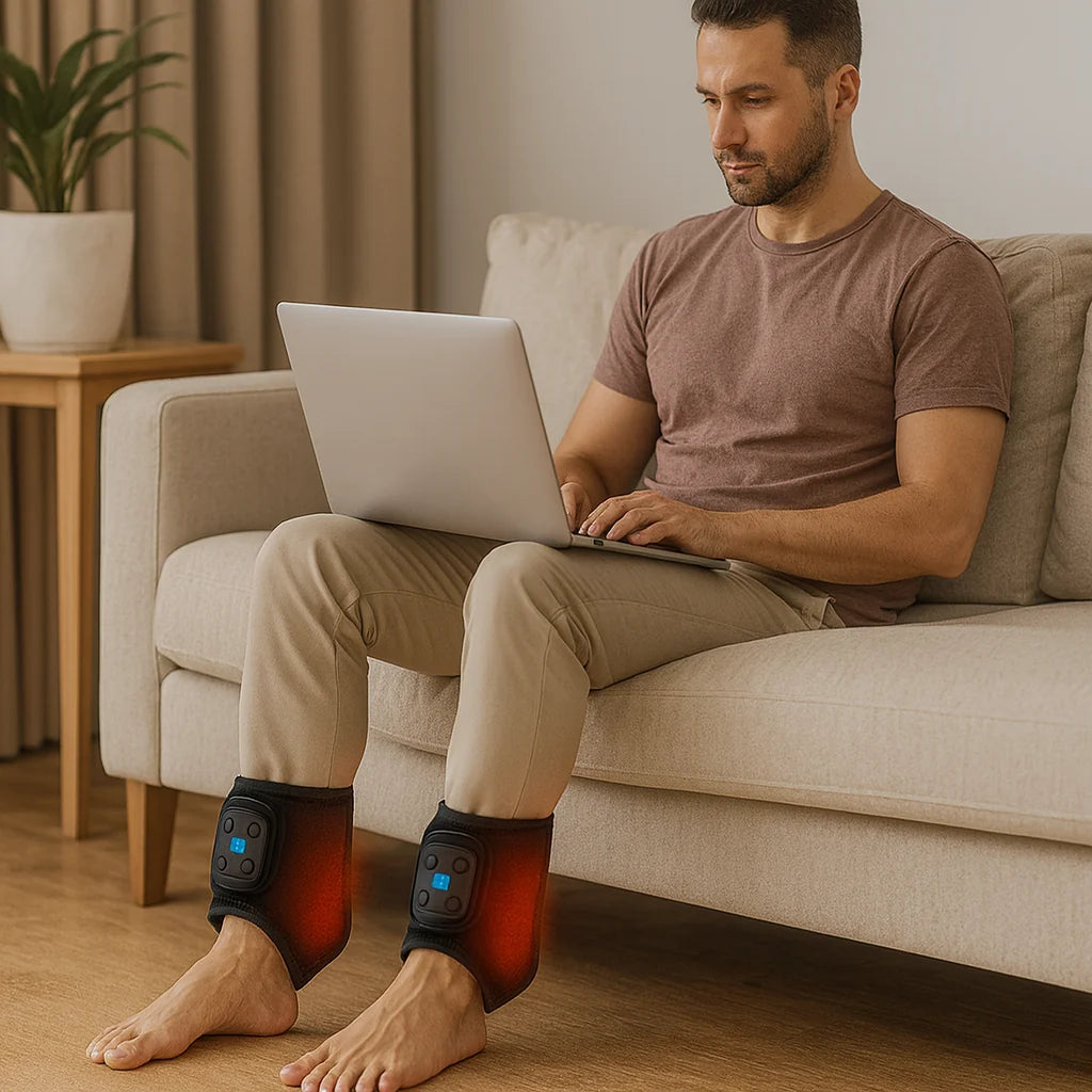 DeepWarm Adjustable Ankle Heating Massage Wrap