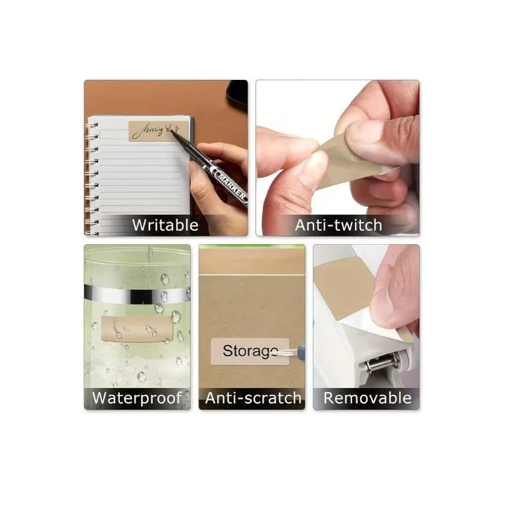 Multi-Purpose Writable Kraft Paper Label