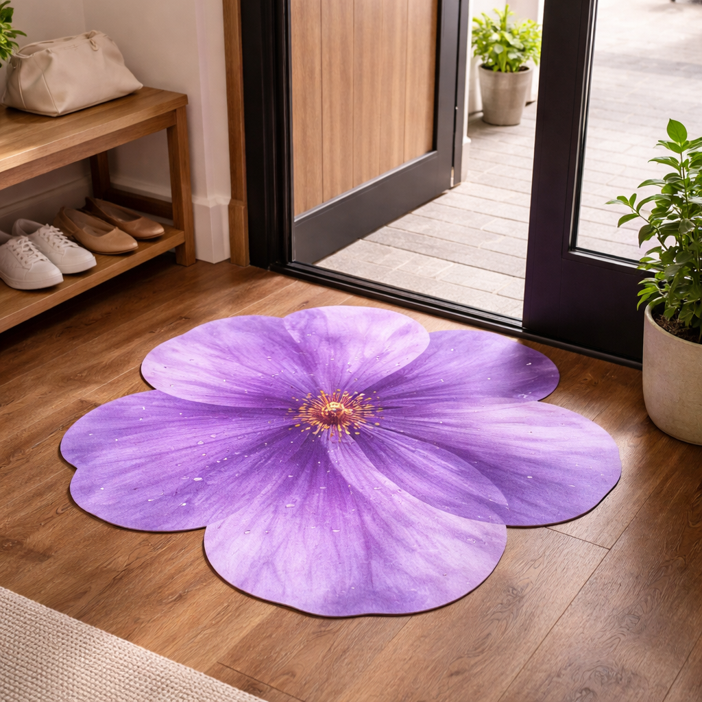 Floral Comfort Entrance Floor Mat