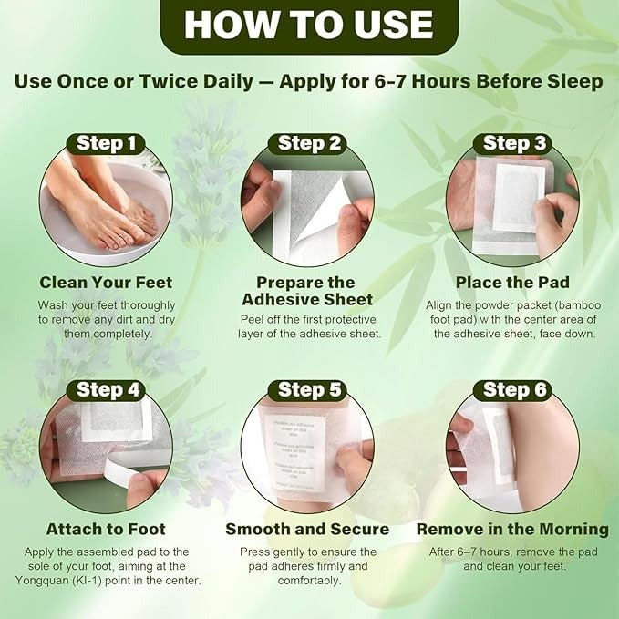 Natural Cleansing Detox Foot Pads