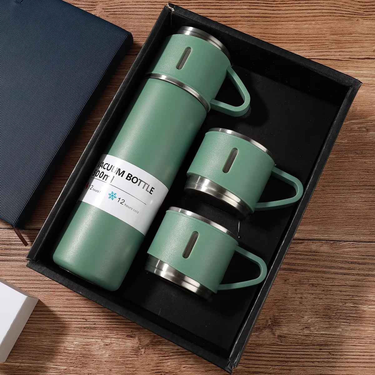Premium Stainless Steel Flask Set