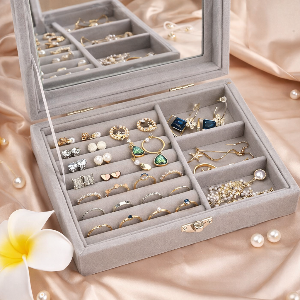 Elegant Jewelry Organizer Storage Box