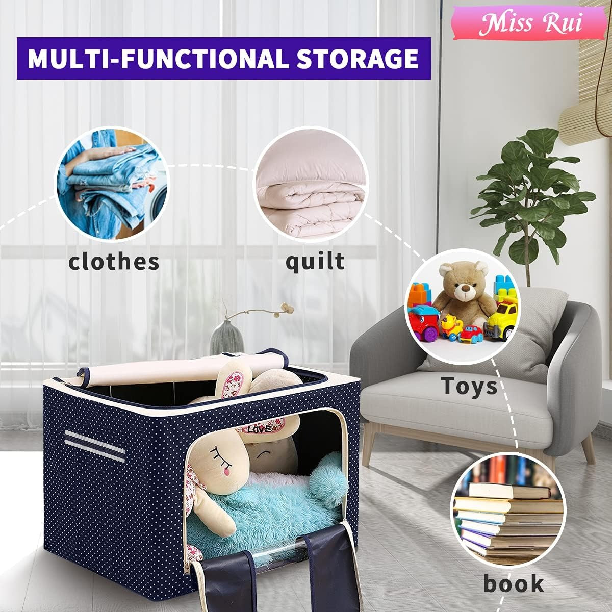 Foldable Clothes Storage Organizer Box