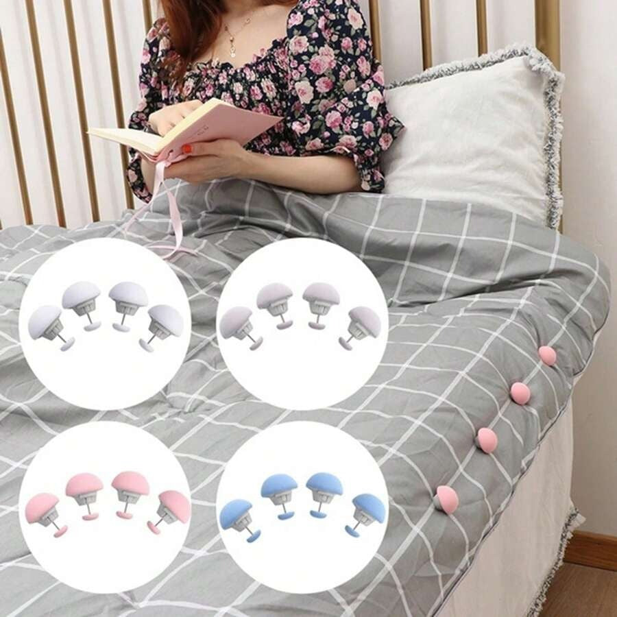Cozy Button Design Quilt Cover