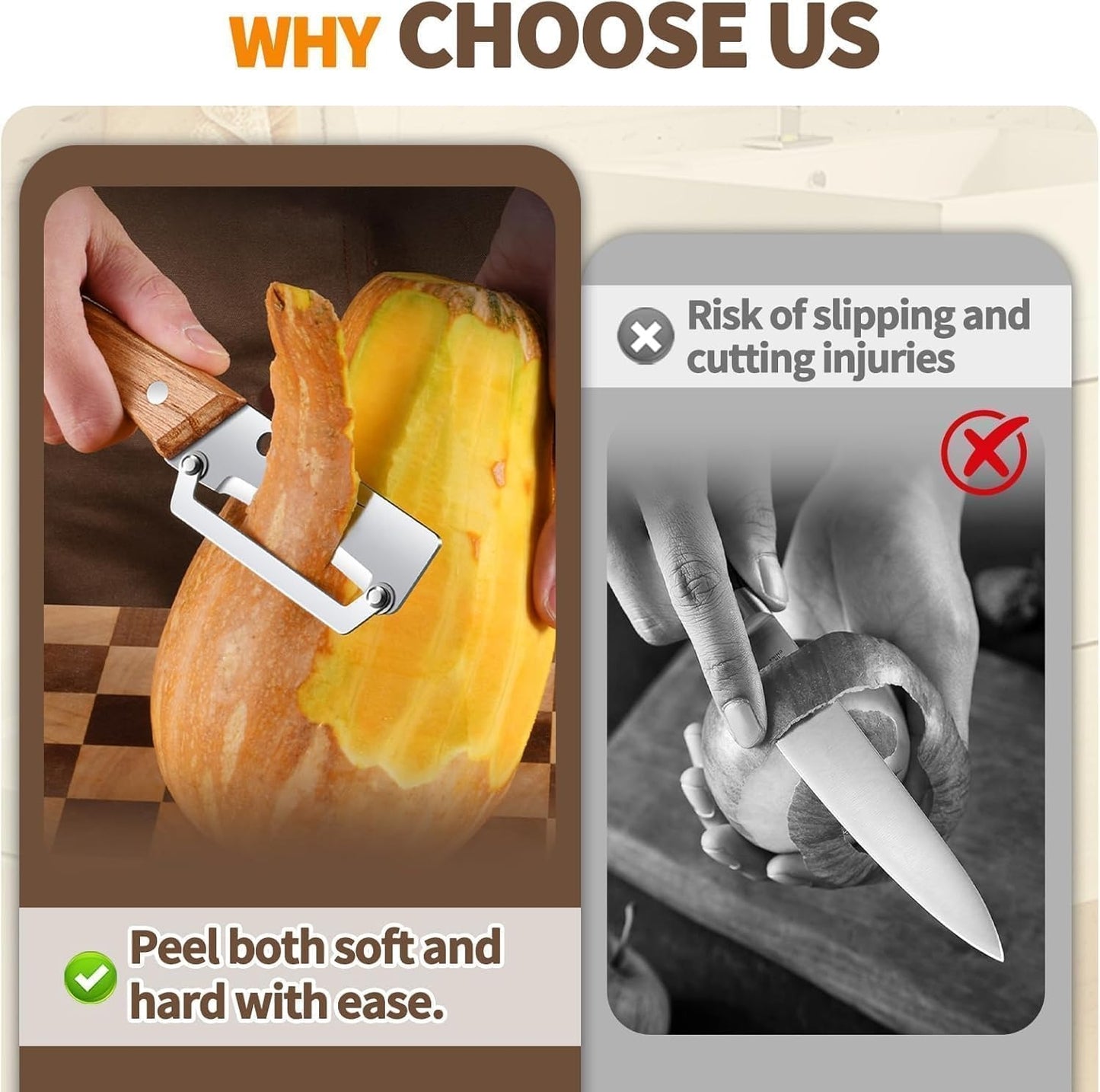 3-in-1 Fruit & Vegetable Peeler Tool