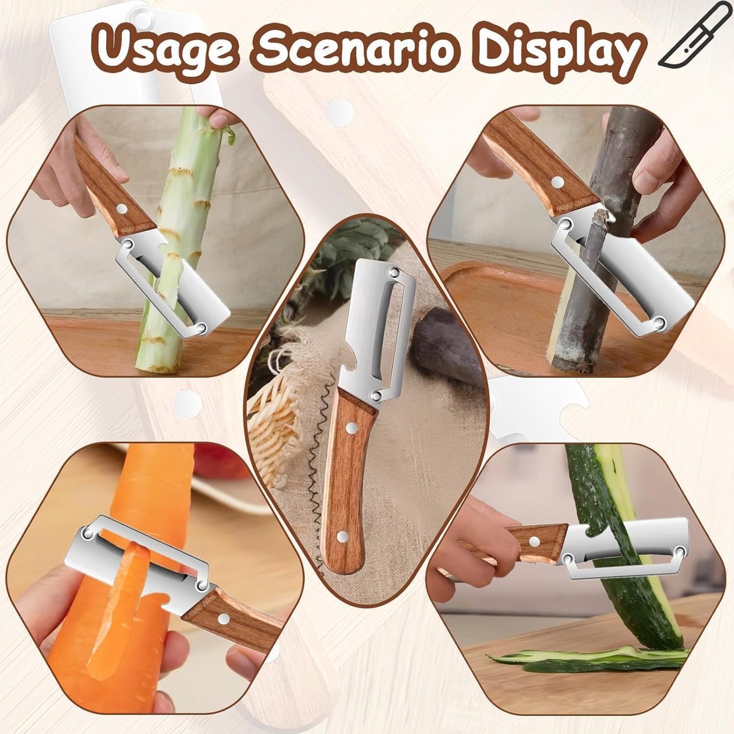 3-in-1 Fruit & Vegetable Peeler Tool