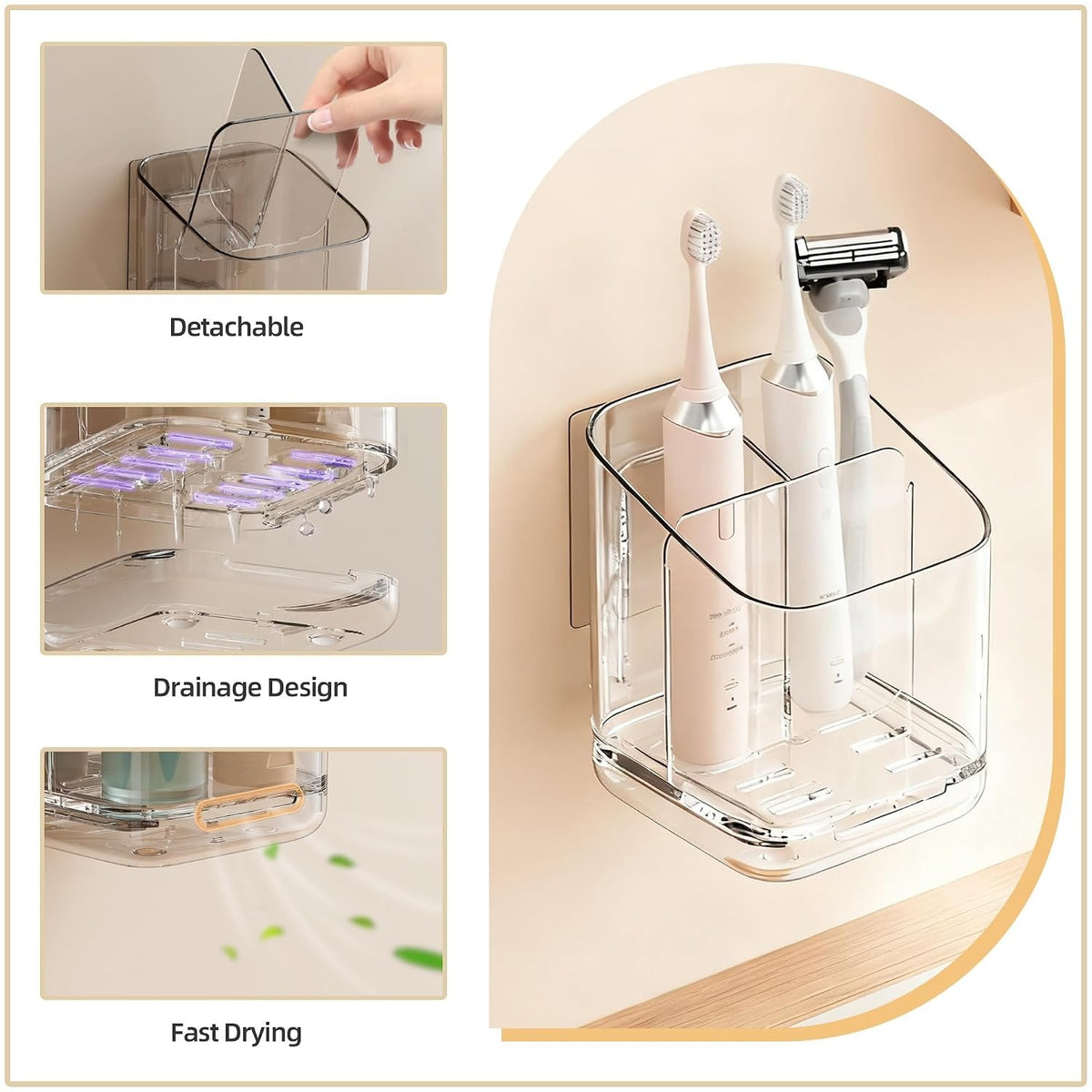Wall Mounted Bathroom Holder