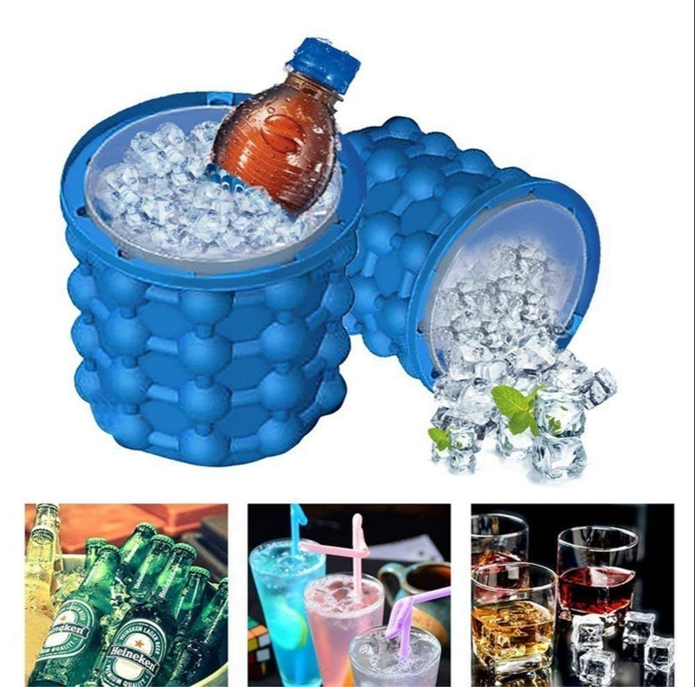 Silicone Ice Cube Maker Bucket